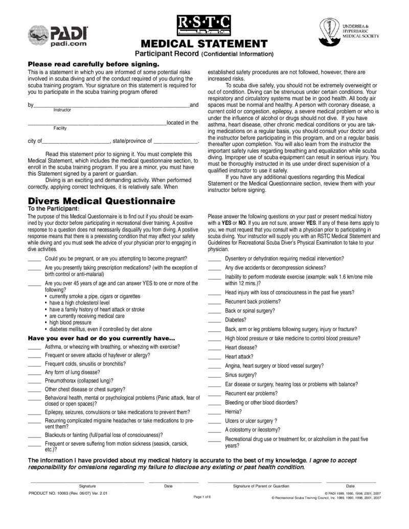 scuba-diving-medical-statement-form