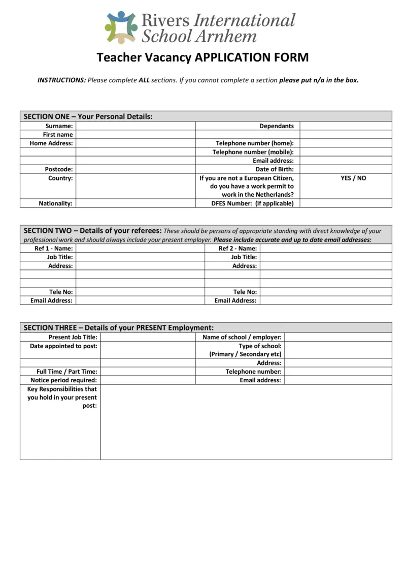 rivers-international-school-arnhem-teacher-vacancy