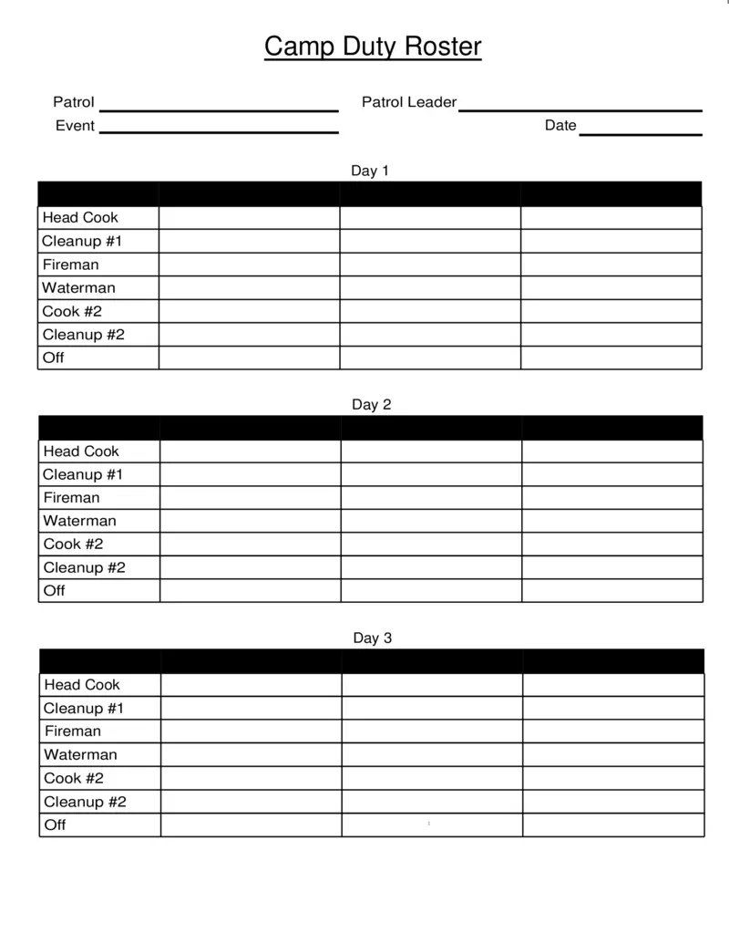 camp-duty-roster-instructions-details